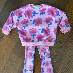 Zara Kids Pink Floral 2 Piece Set
